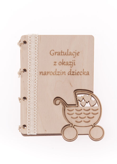 Drewniana Kartka z Życzeniami – Grawerowana Pamiątka na Każdą Okazję (Personalizacja)